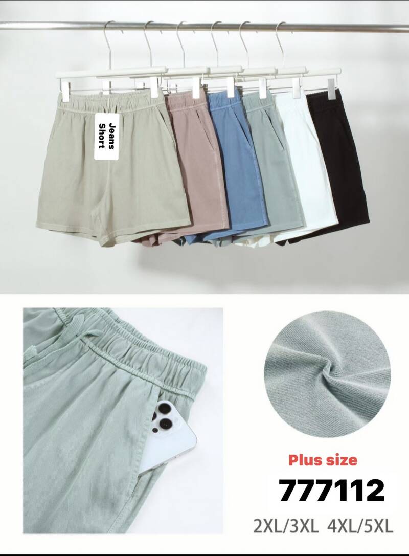 Szorty damskie jeans Roz 2XL-5XL, Mix Kolor Paczka 12 szt 1